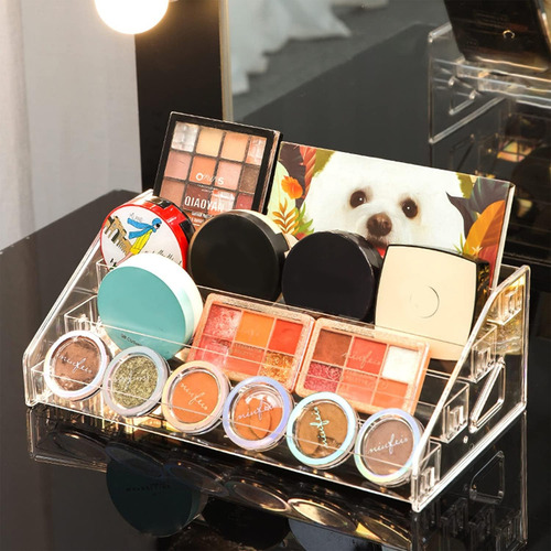 Esmalte De Uñas Caja De Maquillaje De Exhibición De Acrílico Claro