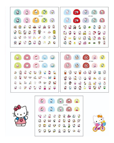 Adhesivo Para Uñas Nightglow Sanrio Kuromi Melody, Hello Kit