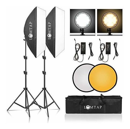 Lomtap Softbox Fotografia Kit Iluminacion Profesional