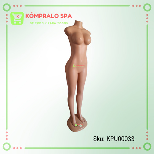 Maniqui Cuerpo Entero Dama Sin Cabeza Ni Brazos Plástico