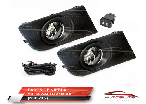 Imagen 2 de 10 de Kit Faros Niebla Vw Amarok 10 11 12 2013 2014 2015 2016 2017