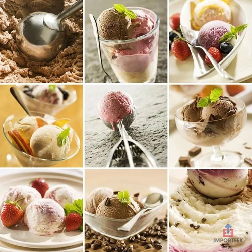 . Cuchara Servidor Bolas Helado Nieve Acero Inoxidable Hogar
