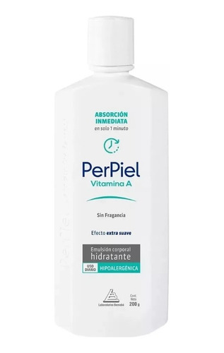 Emulsion Corporal Perpiel Vitamina A X 200 Gr