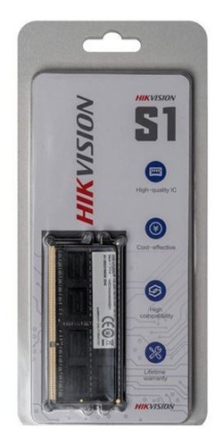 Imagen 2 de 4 de Memoria Sodimm Ddr3 Hikvision S1 4gb 1600