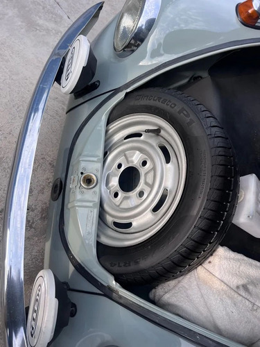 Vw Fusca 1981 1300l Cinza Carrara Placa Preta Raro Estado
