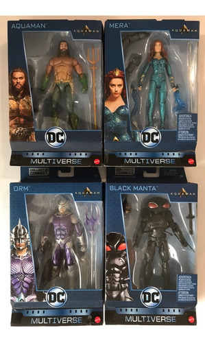 Aquaman Complete Wave Dc Multiverse Mera Black Manta Orm Dc (Usado)