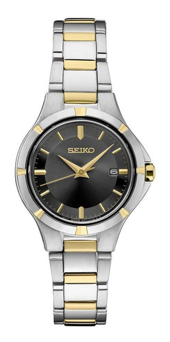 Reloj Mujer Seiko Sur414 Cuarzo Pulso Plateado En Acero