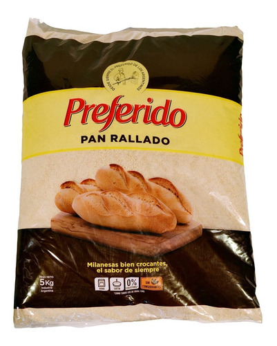 Pan Rallado Preferido X 5 Kg 