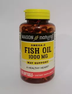 Fish Oil Omega Tres Aceite De Pescado 1000 Mg 60 Capsulas