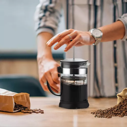 LTLWSH Cafetiere - Cafetera de prensa francesa, cafetera, cafetera manual  de prensa francesa con olla de vidrio a prueba de golpes y filtro de émbolo