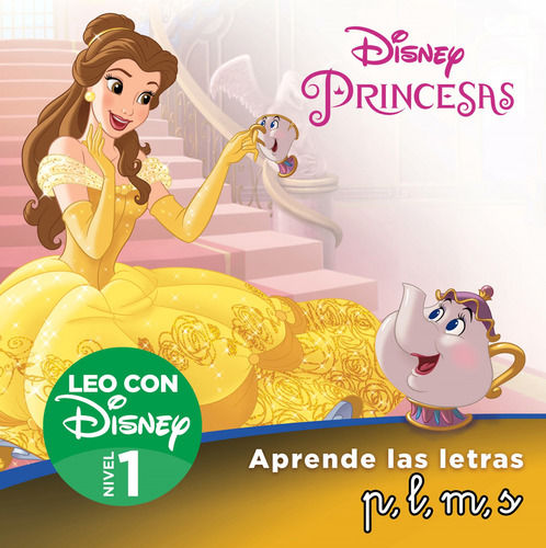 Libro Bella Aprende Las Letras P L M S Leo Con Disney Nivel