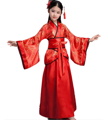 Disfraz De Kimono Infantil Kuno Gaun De China Para Fanáticos