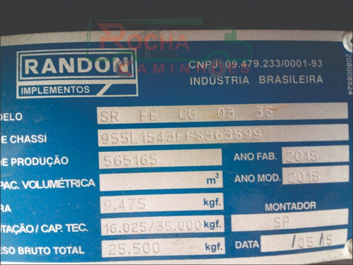 Imagem 10 de 12 de Carreta Semireboque Sider Randon 30 Pallets Ano 2015