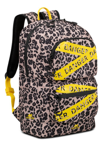 Mochila Urbana Rivacase M-5421 14 Litros Leopardo
