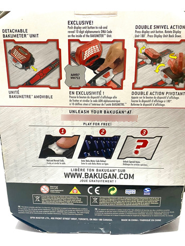 Bakugan Gundalian Invaders Bakumeter (Usado)