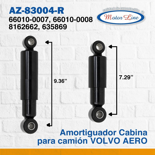 Imagen 4 de 10 de Amortiguador Para De Cabina Volvo, Az-83004-r