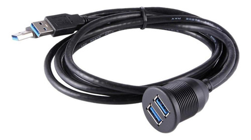 /para Cable De Extensión A Tablero Del Coche Doble Usb 3.0,