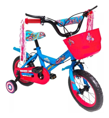Bicicleta Infantil Rodado 12 Con Rueditas Disney