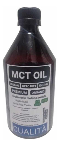 Mct Oil X 2 Unidades Keto Diet. Vegan C8 C10. 500ml