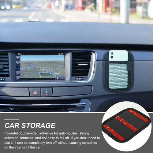 Organizador De Almacenamiento Adhesivo Para Coche, 2 Unidade
