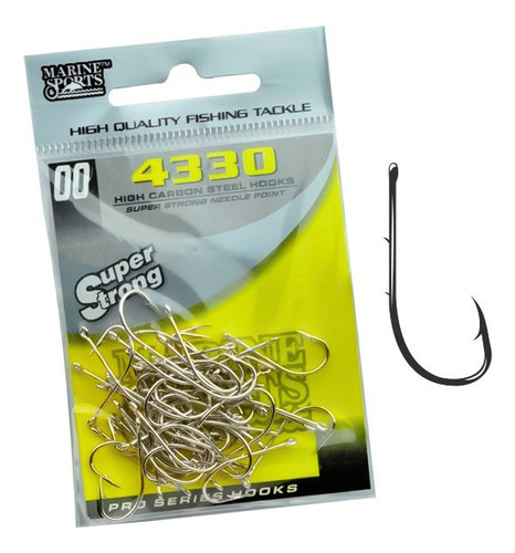 Anzol Marine Sports 4330 High Super Strong 2 - 50 Unidades