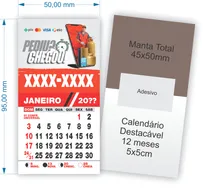 Comprar 500 Imãs De Geladeira Personalizado Com Calendário 5x9cm