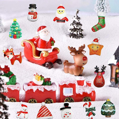 Bestzy - Adornos De Navidad En Miniatura De Resina Mini 40 P