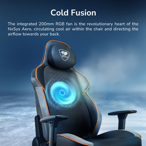 Silla Gamer Cougar Nxsys Aereo Orange Con Refrigeración