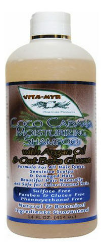 Champú Natural  Coco Cabana 16 Oz Con Ingredientes Botánicos