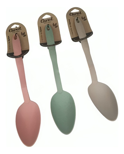 Cuchara Guiso Utensillo De Cocina Nylon 34cm Carol Areia