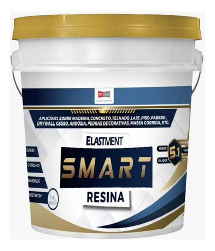 Elastment Smart Resina Multiuso Base D'agua Incolor 5x1 18l