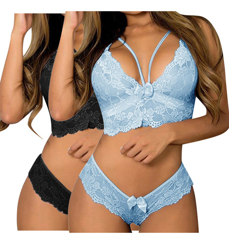 Sujetador Tipo Bralette N Two Pc 3006 Con Corsé Y Encaje Flo
