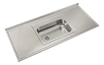 Comprar Mesada Acero Inoxidable Jhonson Bacha Zz52 Centro 160x61 Cm