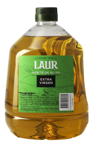 Bidón Aceite De Oliva Extra Virgen Laur 2 Litros