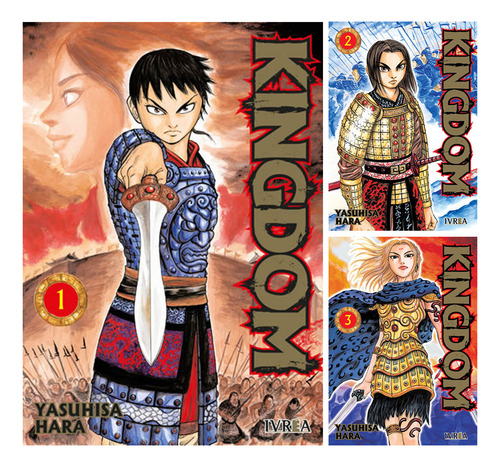 Combo Manga Kingdom Tomos 1 Al 3 Ivrea + Señalador Dgl