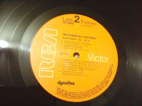 Martinho Da Vila - Batuque Na Cozinha - Lp Rca Excelente (Usado)