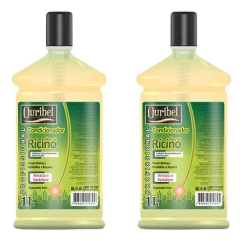 Condicionador Ouribel 1000ml Oleo De Ricino - Kit C/2un