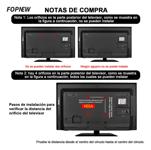 Soporte Base Brazo Para Pantalla Tv Monitor 32-55 Pulgadas