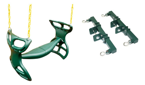 Eastern Jungle Gym Heavy-duty Plastic Horse Glider Swing Sea