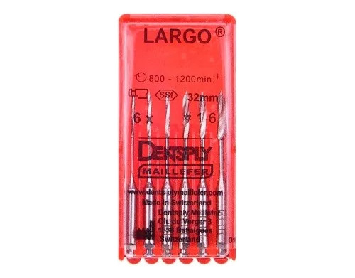 Fresa Dental De Largo Densplay Maillefer 6 Unidades