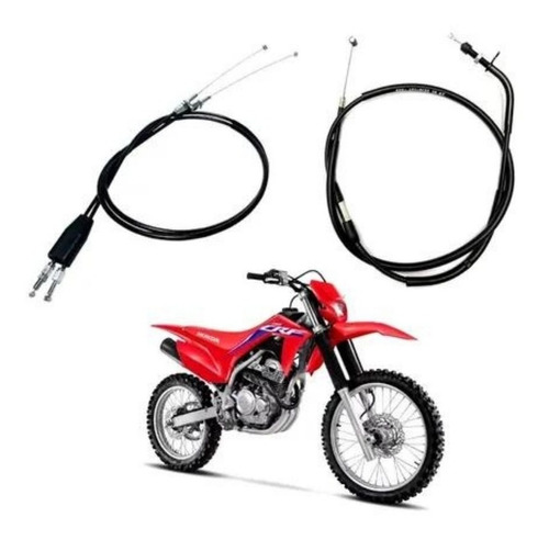 Cabo Acelerador + Embreagem Crf 250f (5cm Maior) Red Dragon