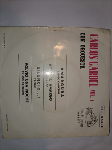 Carlos Gardel Con Orquesta Vol. 1 (simple Doble)