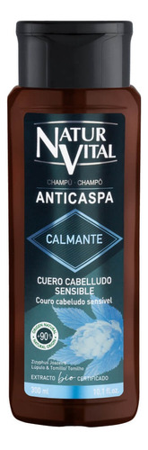 Naturvital Shampoo Men Anticaspa Calmante Cuero Cab Sensible