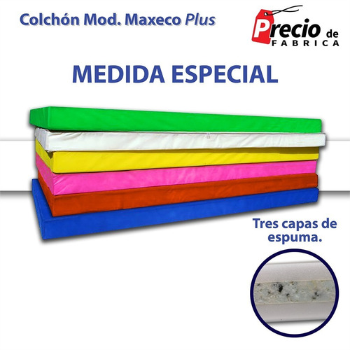 Colchon De Espuma Maxeco Plus Medida Especial