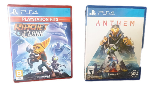 Playstation 4 Duo Pack Ratchet & Clank + Anthem Físicos  (Reacondicionado)