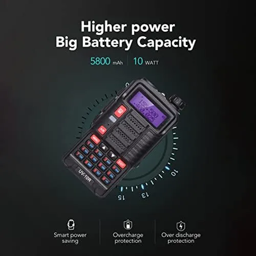 Baofeng Uv-10r Tri-power 7w Radio De Dos Vías Handheld Walki