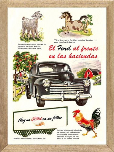 Ford Autos Cuadros Posters Carteles Publicidades   L225