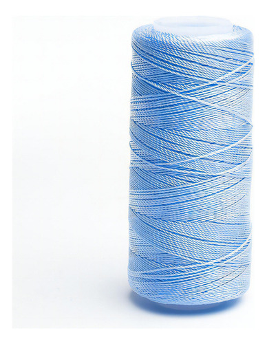 Caja 6 Pzs Hilo Crochet Nylon Sedificado Selanusa Color Azul Claro