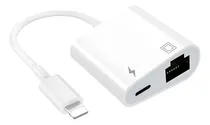 Comprar Adaptador Lightning A Ethernet Para Apple iPhone Y iPad, 2 En 1 Rj45 Ethernet Lan Adaptador Rj45 Con Puerto De Carga Soporta 100 Mbps De Alta Velocidad, Adaptador De Internet Con Cable Ligero Plug