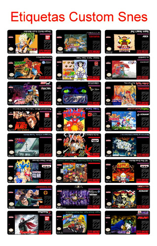 Pack De 3 Etiquetas Para Juegos: Nes Snes N64 Genesis R & H (Reacondicionado)